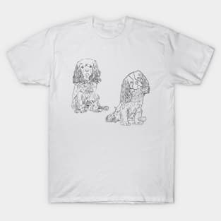 Cavalier King Charles Spaniel - Ruby and Blenheim T-Shirt